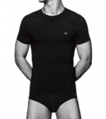 Emporio Armani Stretch Cotton Crew Neck T-Shirt